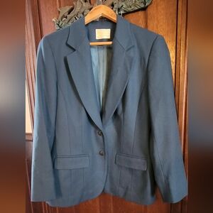 Vintage virgin wool teal Pendleton Blazer